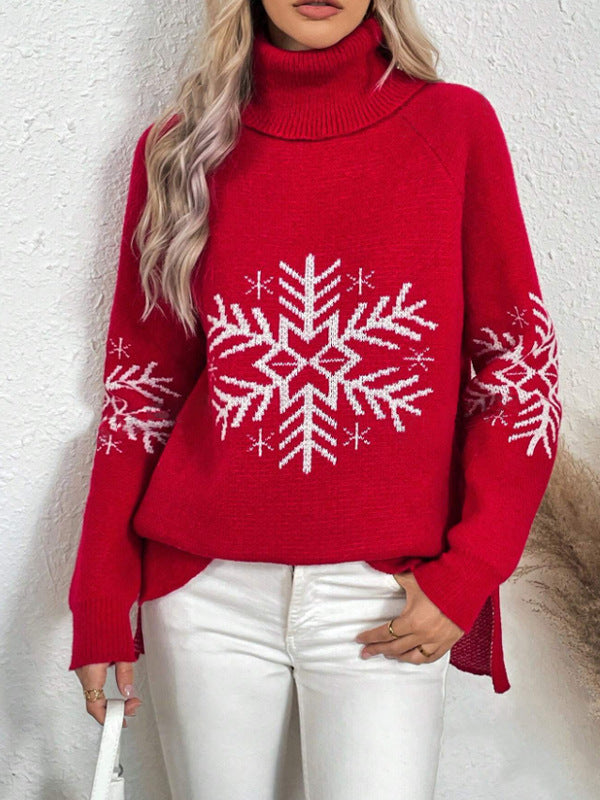 High Collar Christmas Sweaters Clothing