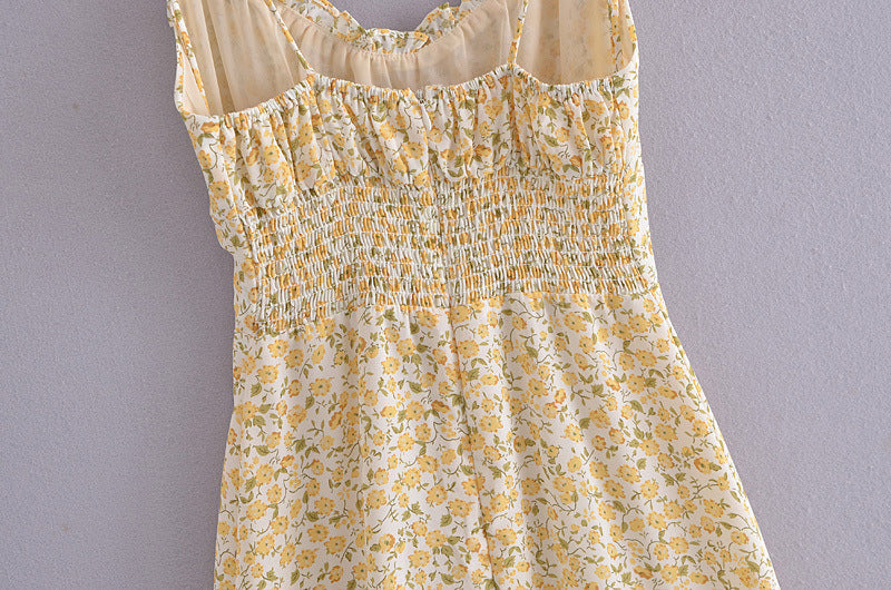 French Vintage Floral Printed Dress â€?Romantic Retro Elegance
