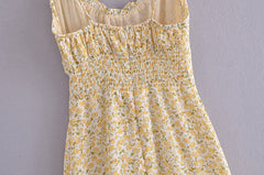 French Vintage Floral Printed Dress â€?Romantic Retro Elegance