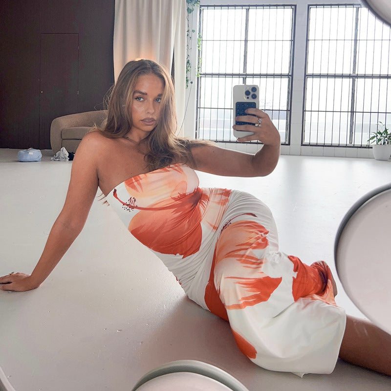 Leisure Vacation Tube Top Dress