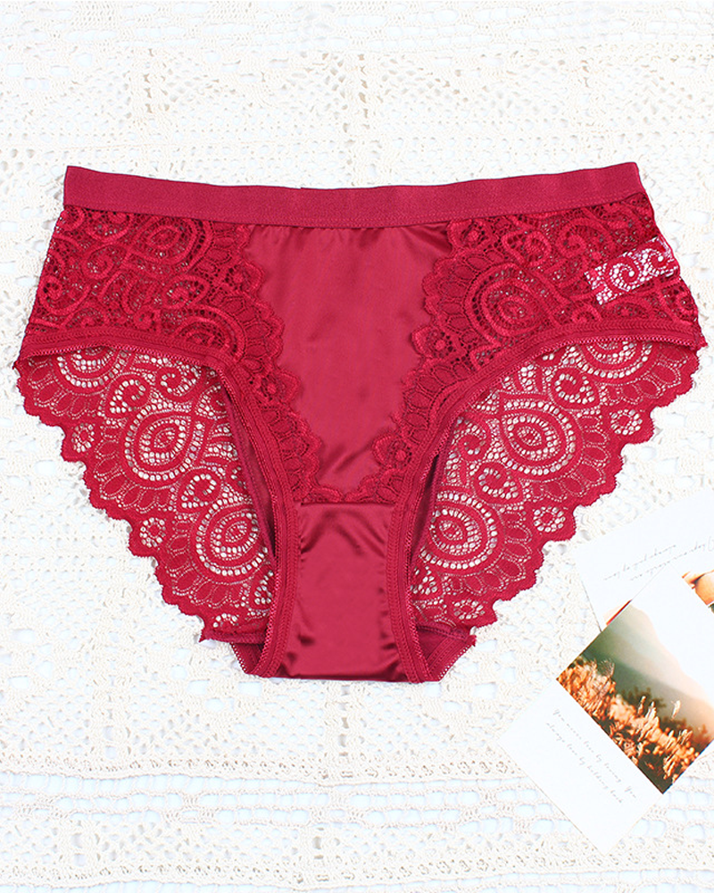 Lace-Trimmed Panties