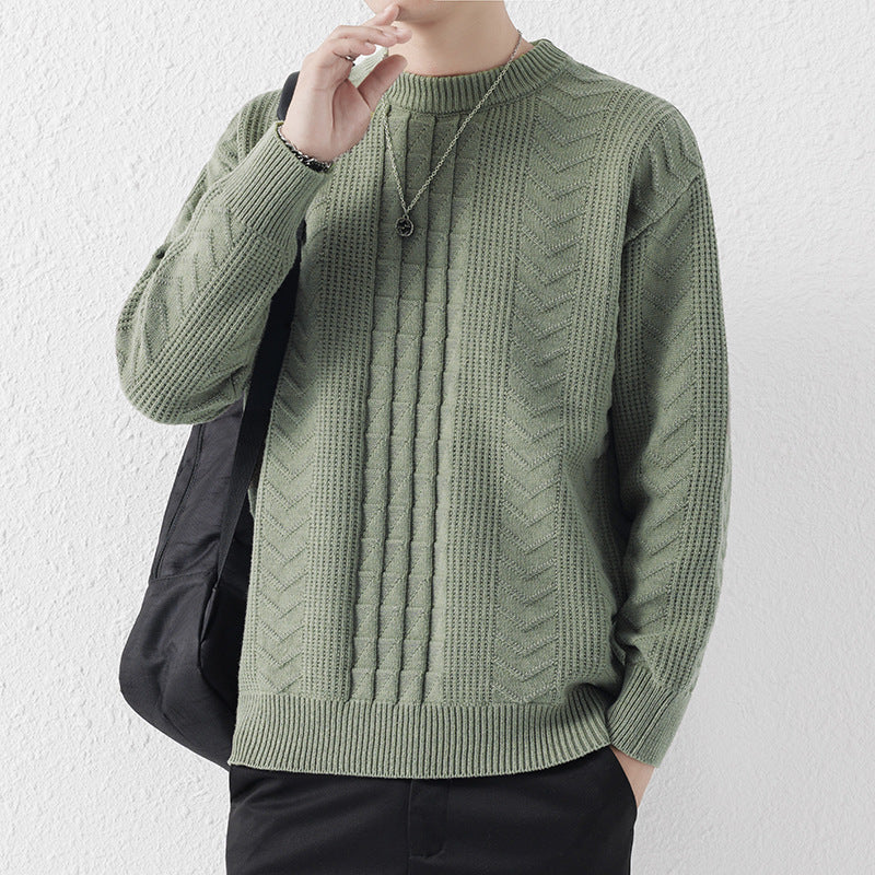 Men's Round Neck Knitted Sweater