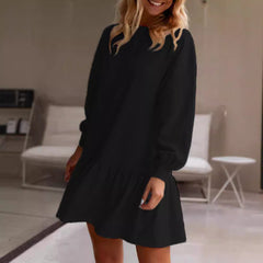 Long Sleeve Sweater Dress Knee-length