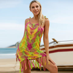 Tassel Crochet Beach Dress