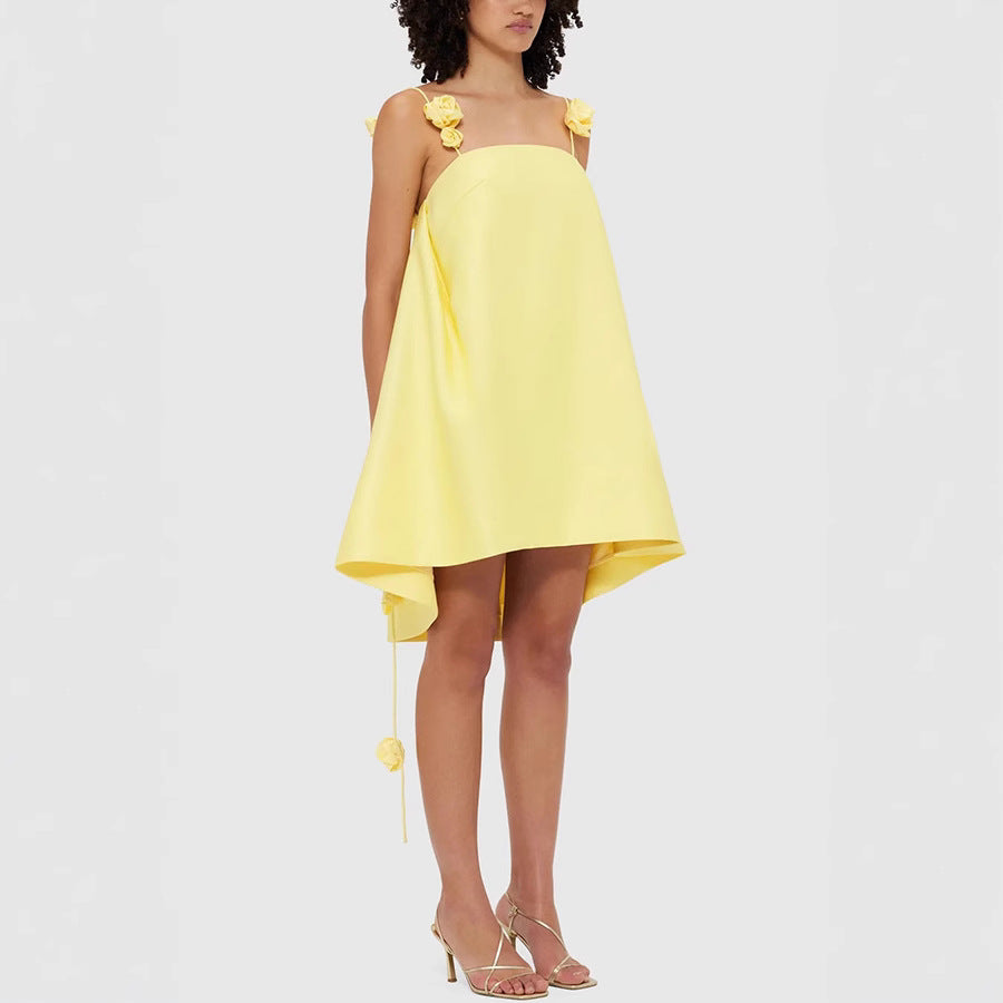 Spring Camisole Satin Dress From Europe And The US