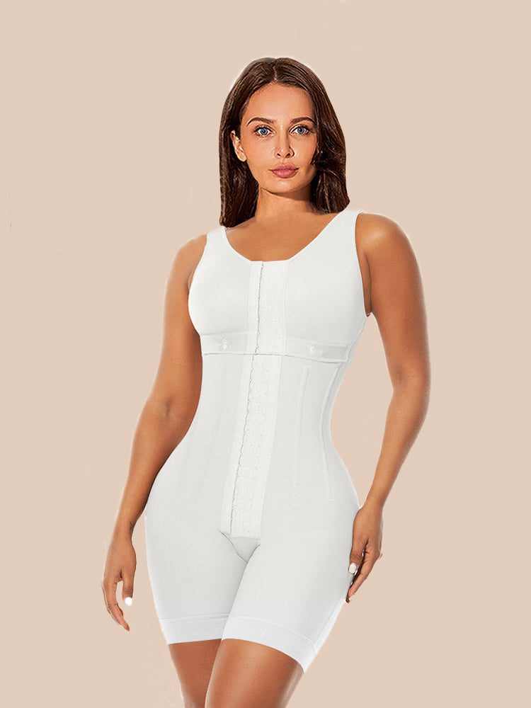 Chest-Packed Body Shaper Postpartum Fajas Colombianas with Bones