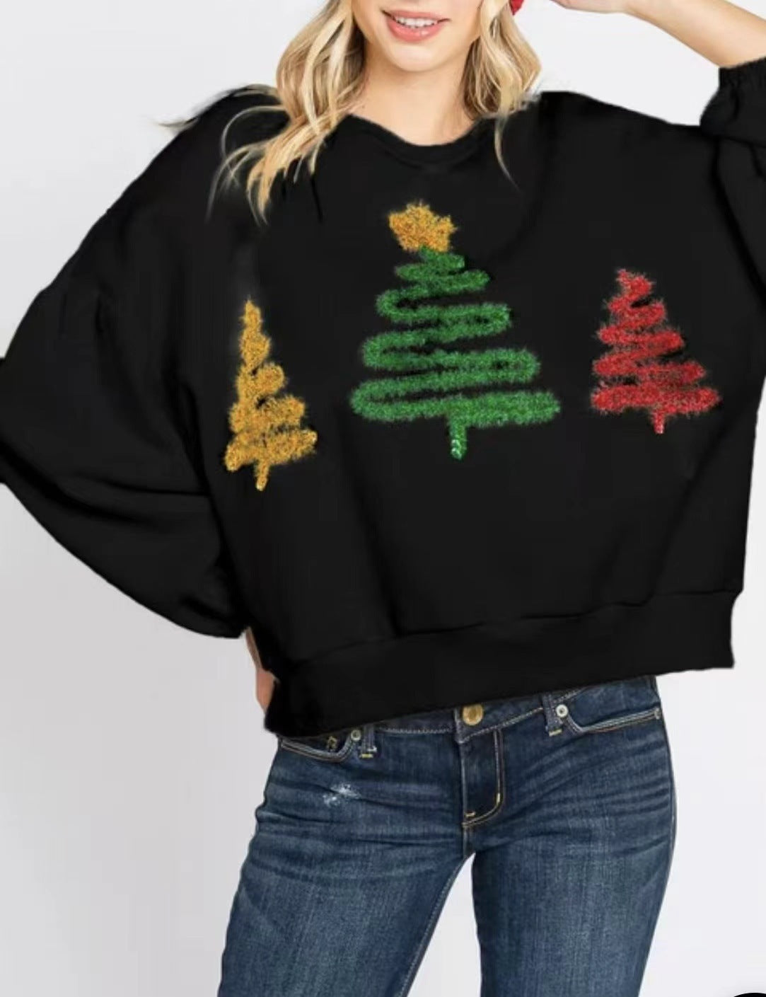 Christmas Tree Casual Pullover Long Sleeve Sweater