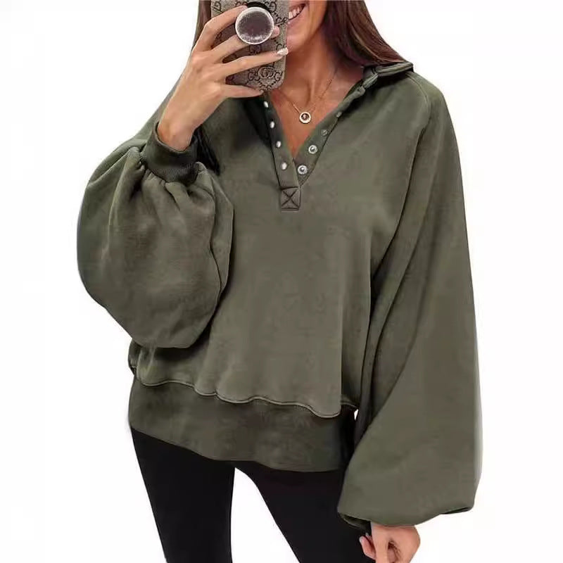 Sporty Drop-Shoulder Pullover Jacket