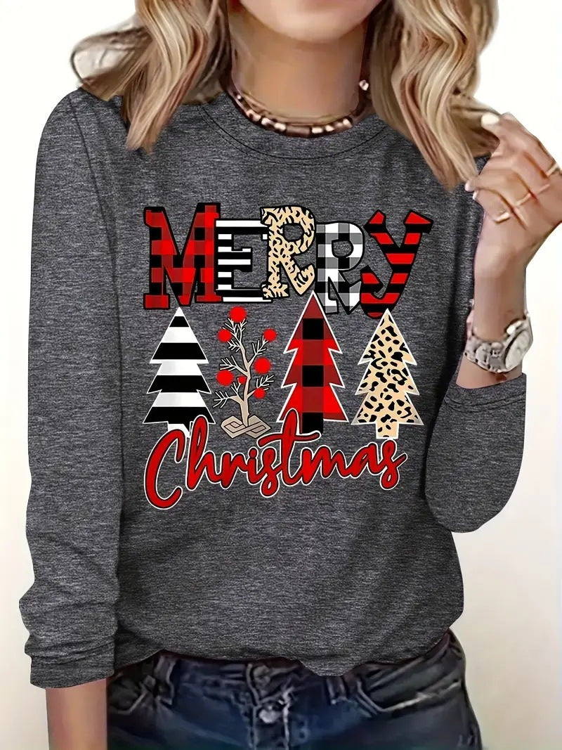 Christmas Crew Neck Casual Sweater