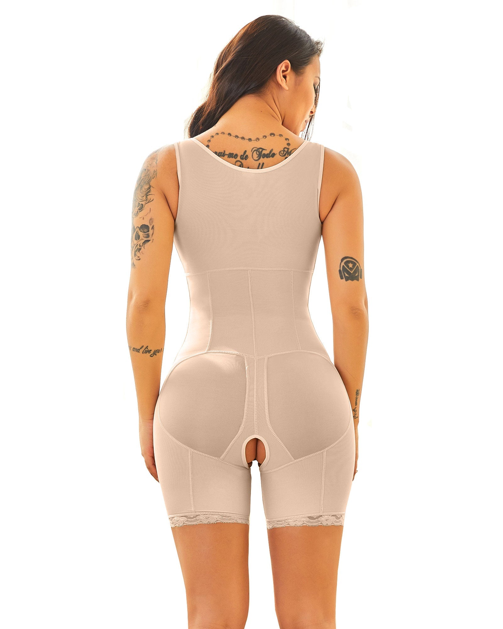 Slimming Bodysuit Underwear Butt Lifter Plus Size Shapewear Zipper Control Abdomen Hip-lifting Body Shaper