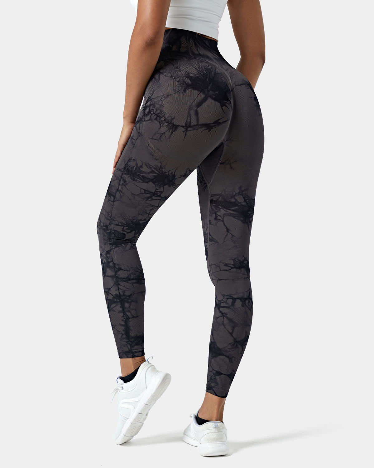 Seamless Flow High Waisted Tie Dye 7/8 Leggings