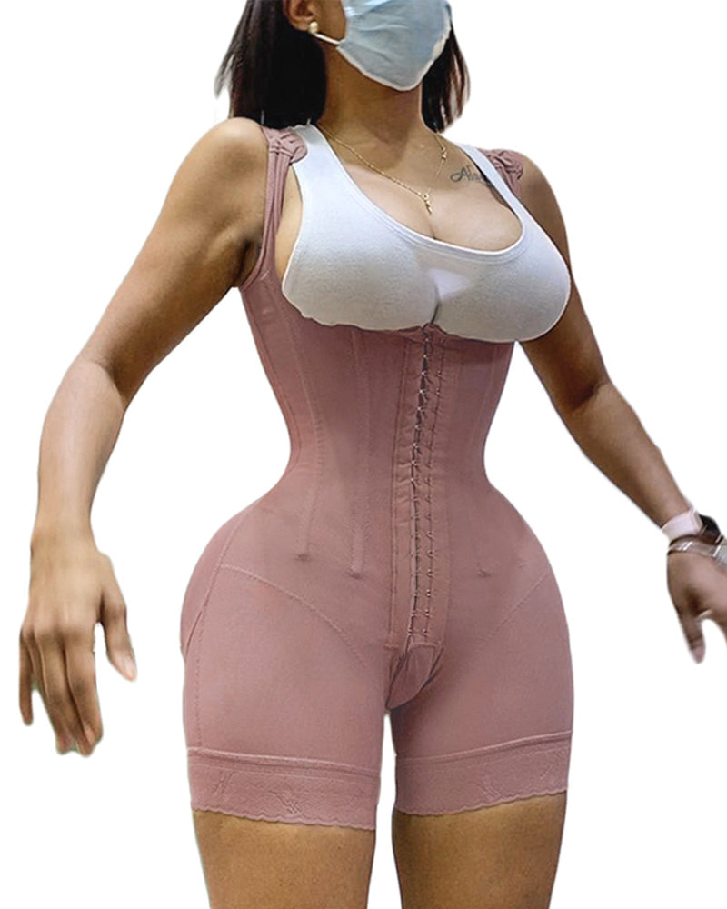 Shapewear HOOK AND EYE CLOSURE Tummy Control  Adjustable Crotch  Open Bust Bodysuit