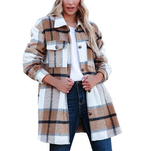 Casual Long Shirt Coat Women