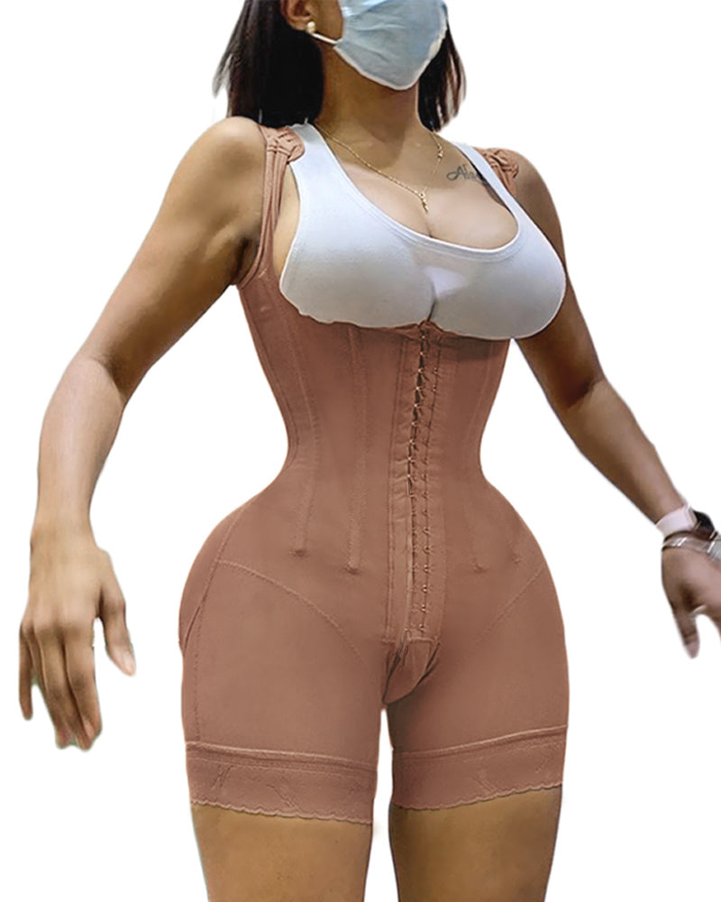 Shapewear HOOK AND EYE CLOSURE Tummy Control  Adjustable Crotch  Open Bust Bodysuit