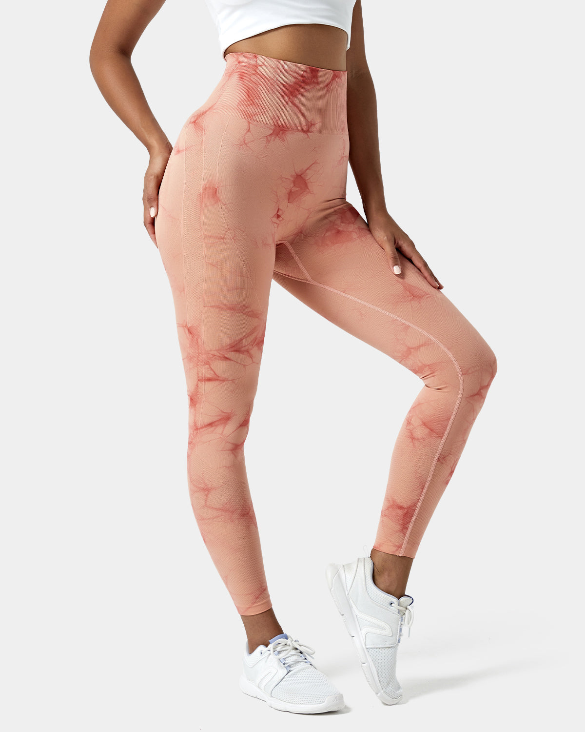 Seamless Flow High Waisted Tie Dye 7/8 Leggings