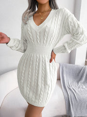 Waist-tight Twist Sheath Dress Woolen Skirt Clothing