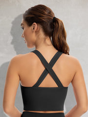 Zip Front Bra Padded Low Impact Wirefree
