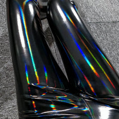 PU Laser Mirror Seven Color Leather Pants