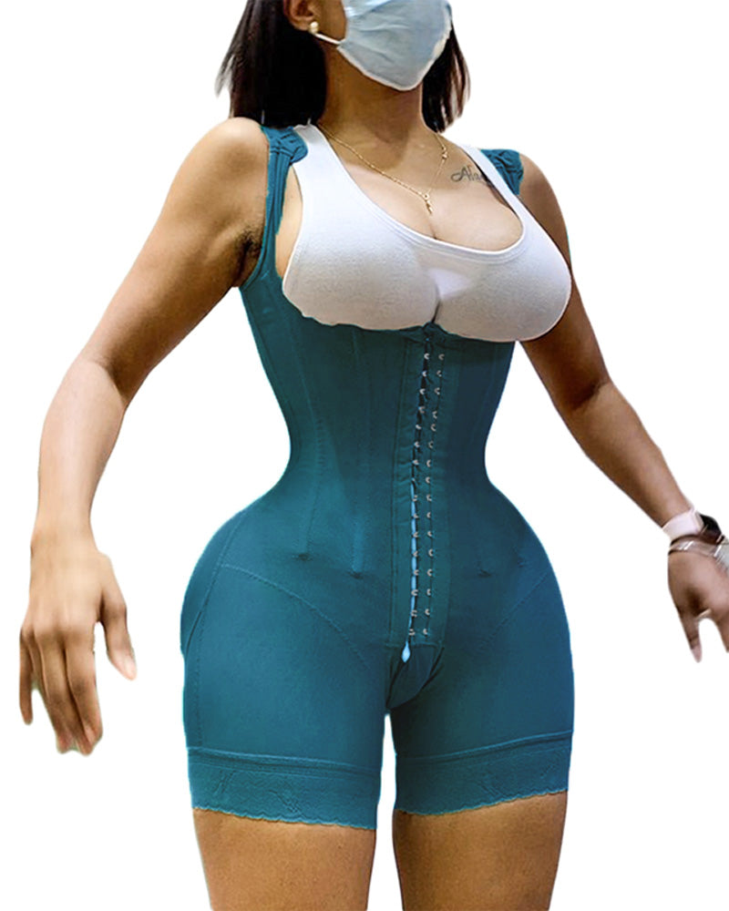 Shapewear HOOK AND EYE CLOSURE Tummy Control  Adjustable Crotch  Open Bust Bodysuit