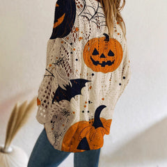 Four Seasons Off-neck Diamond Hollow Batwing Long Sleeve