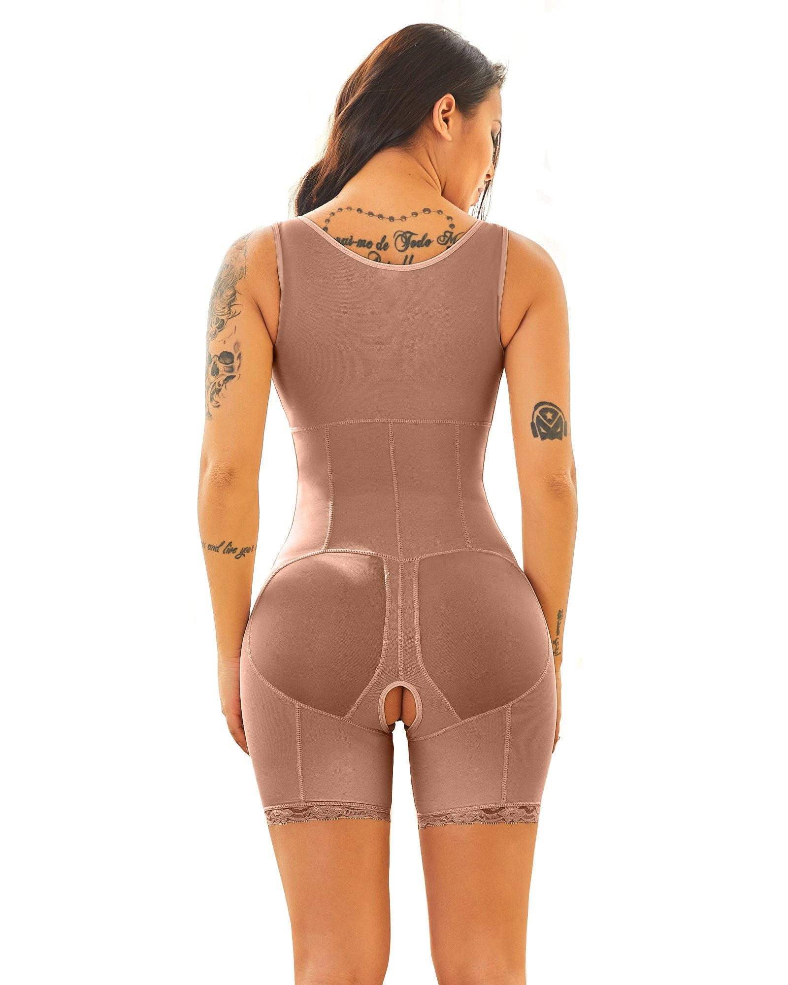 Slimming Bodysuit Underwear Butt Lifter Plus Size Shapewear Zipper Control Abdomen Hip-lifting Body Shaper