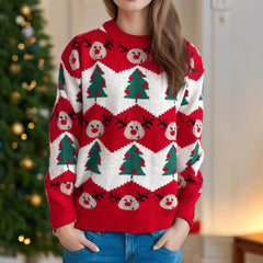 Christmas Casual Knitted Sweater For Loose Pullover