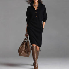 And Lazy Style Overknee Sweater Dress