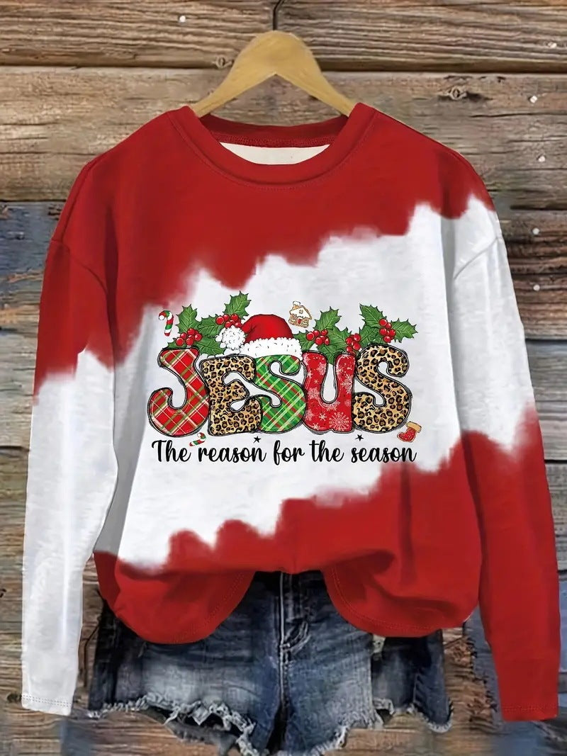 Christmas Crew Neck Casual Sweater