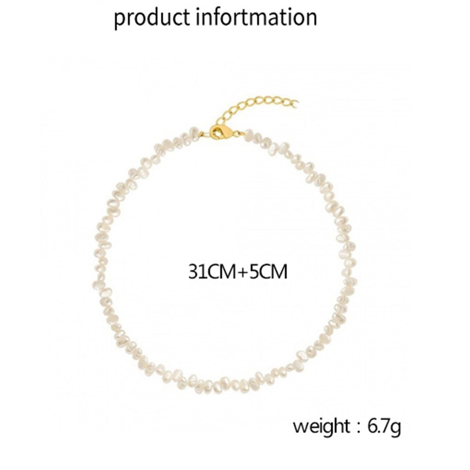 Pearl Necklaces For Chunky Pearl Choker Necklaces Baroque Pearl Necklace Dainty White Pearl Beaded Necklace Vintage Pearl Charm Choker Necklace Birthday Wedding Jewelry For Women