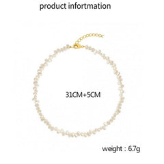 Pearl Necklaces For Chunky Pearl Choker Necklaces Baroque Pearl Necklace Dainty White Pearl Beaded Necklace Vintage Pearl Charm Choker Necklace Birthday Wedding Jewelry For Women