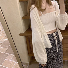 Vintage Knitting Cardigan Coat Women