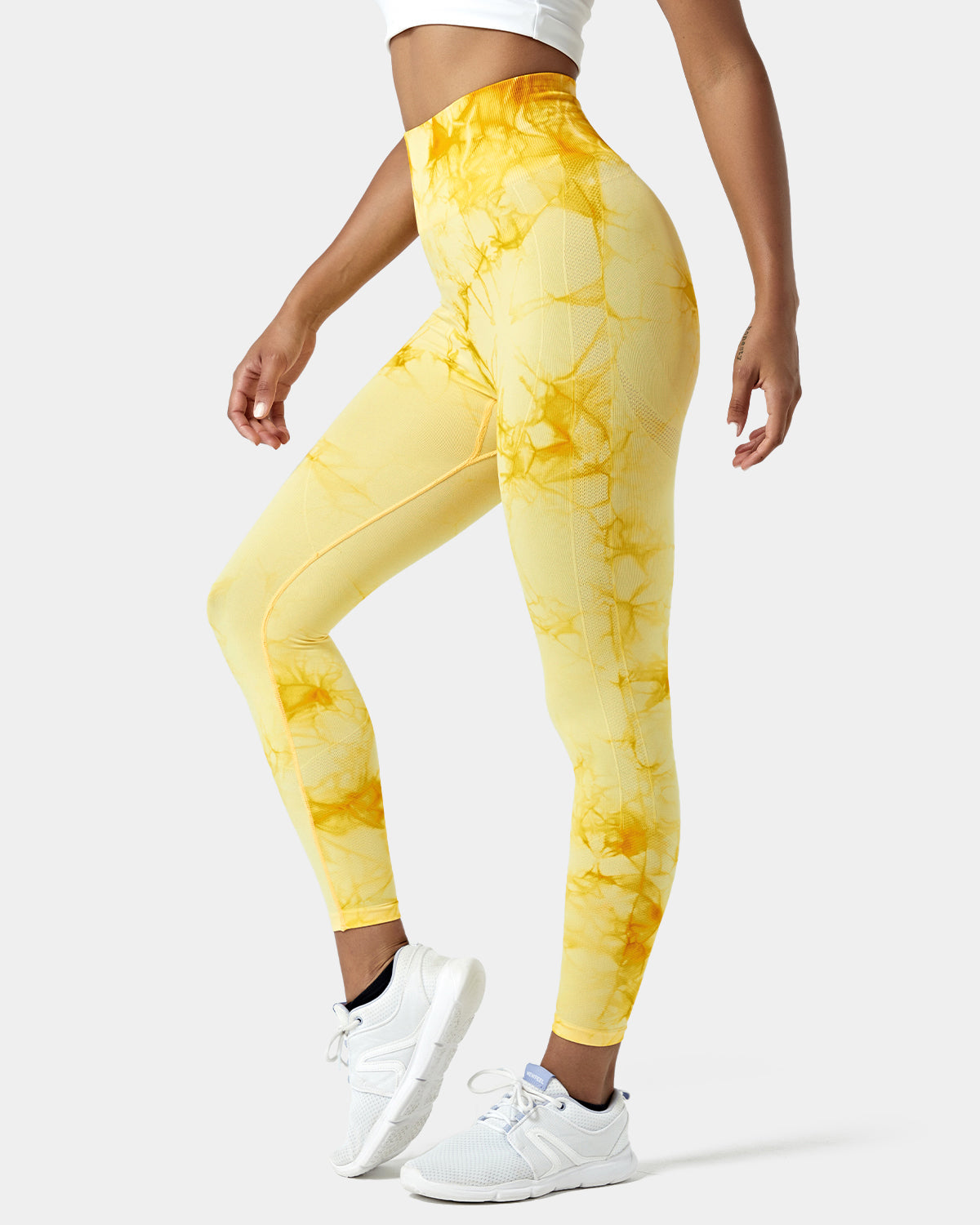 Seamless Flow High Waisted Tie Dye 7/8 Leggings