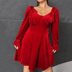 Personalized Velvet Party Dress