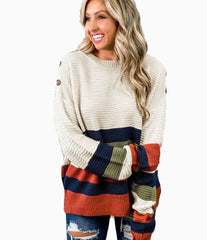 Underneath Half-turtleneck Contrasting Sweater For With Knitted Tops For And Winter
