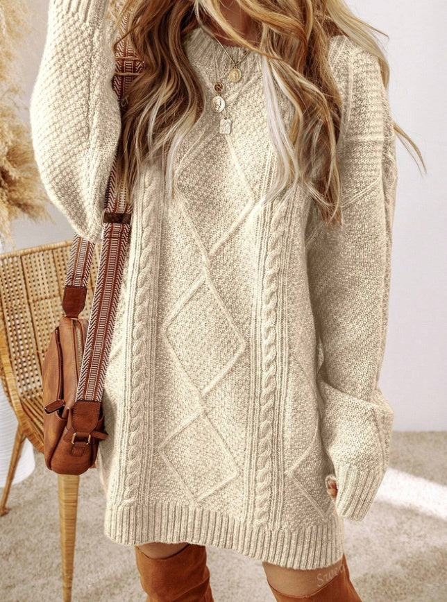 Loose And Lazy Style Dress Sweater