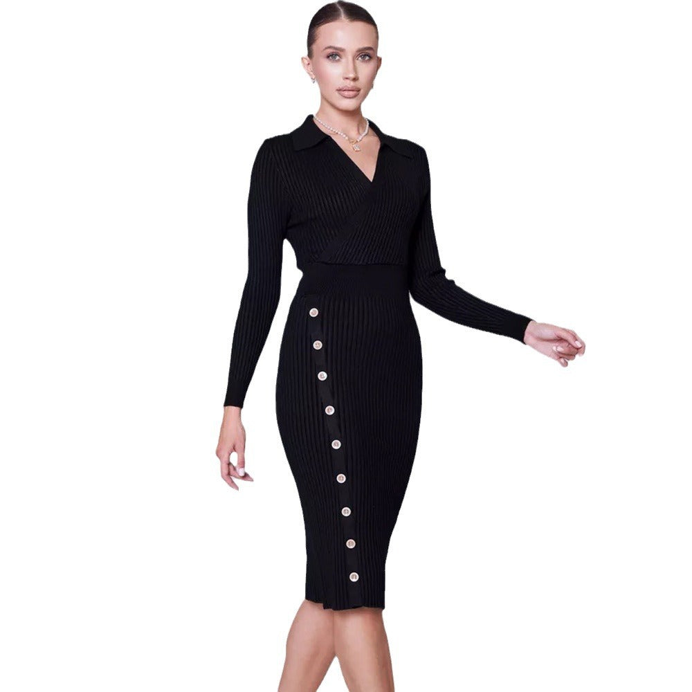 Inner Wear Sweater Knitted Dress For Women