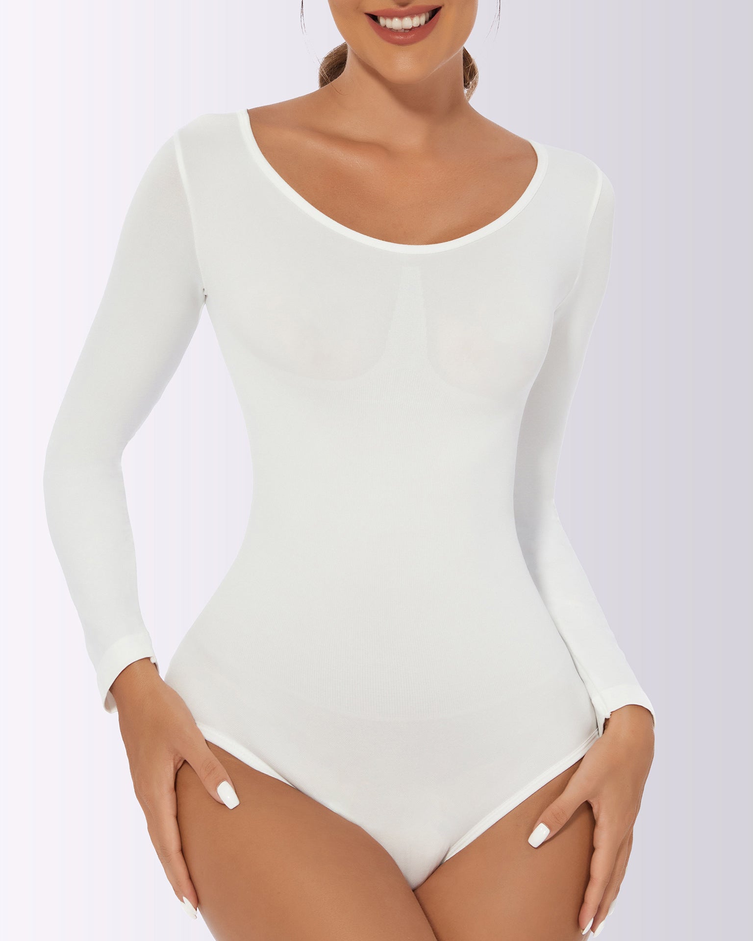 Tummy control butt lift bodysuit