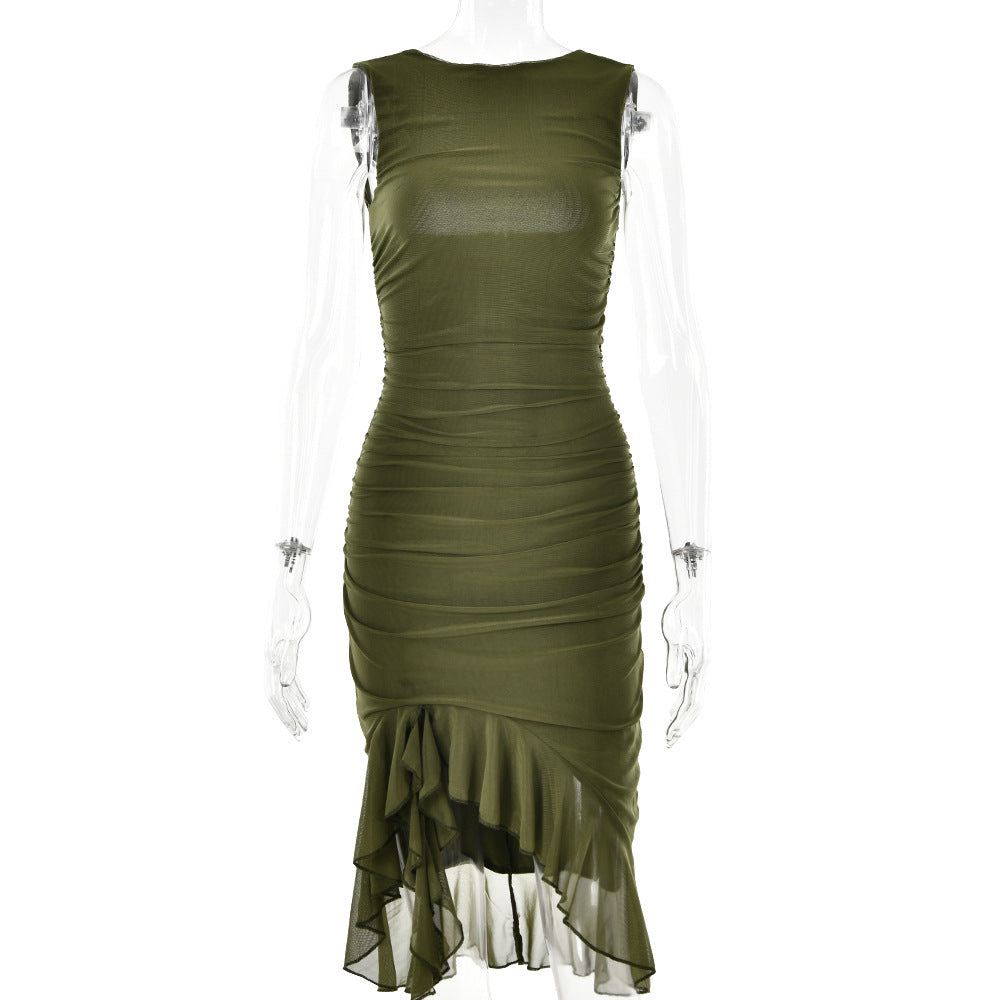 Slim Skinny Sleeveless Dress For Party Club Dresses