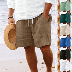Stripe Print Shorts Drawstring Sweatpants Casual Clothing For Men