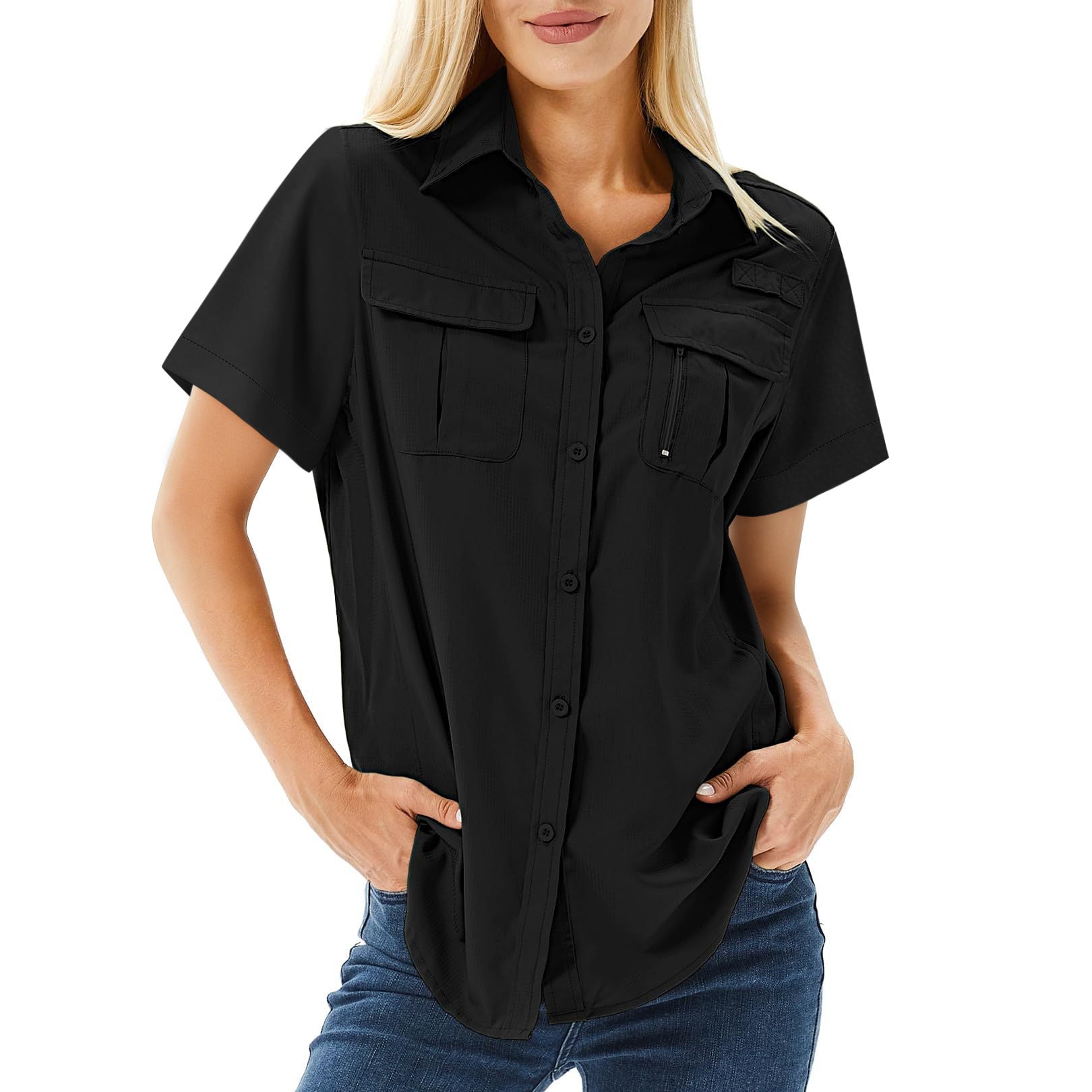 Multi-pocket Breathable UV-protective Lightweight Outdoor Shirt