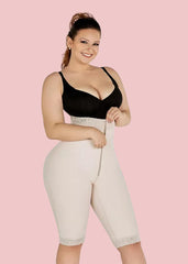 Double Compression High-Waisted Butt Lifting Shorts Knee Short And Lift Buttoks