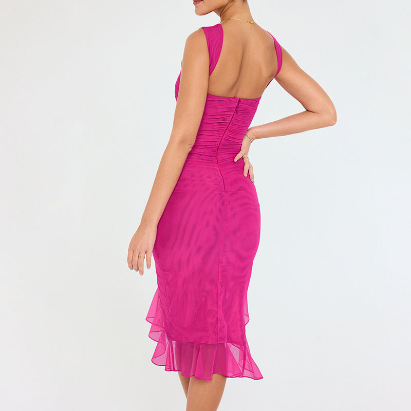 Slim Skinny Sleeveless Dress For Party Club Dresses