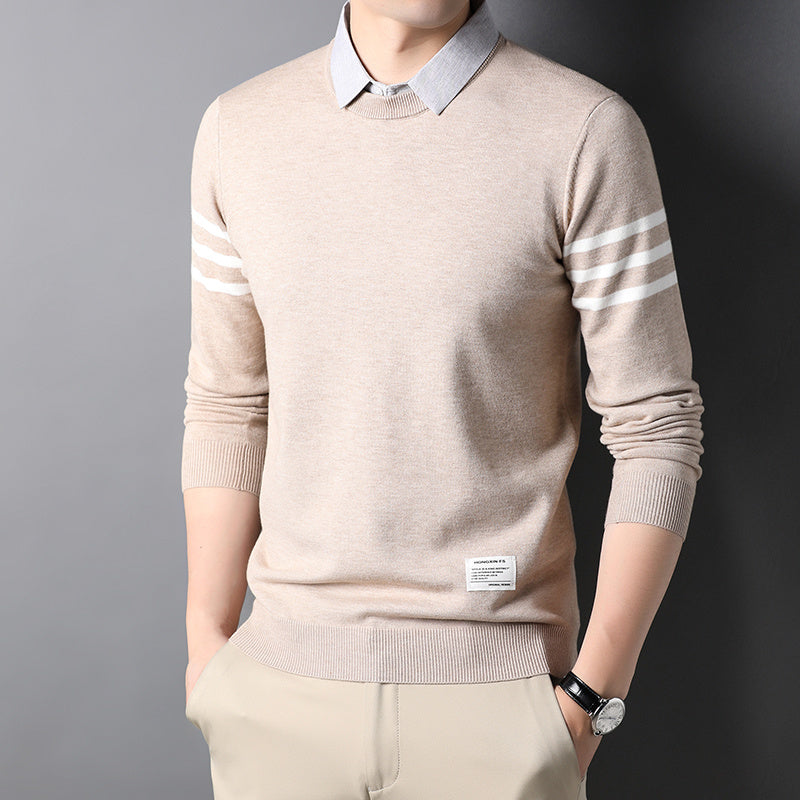 Crew Neck Trend Men's Sweater Tops