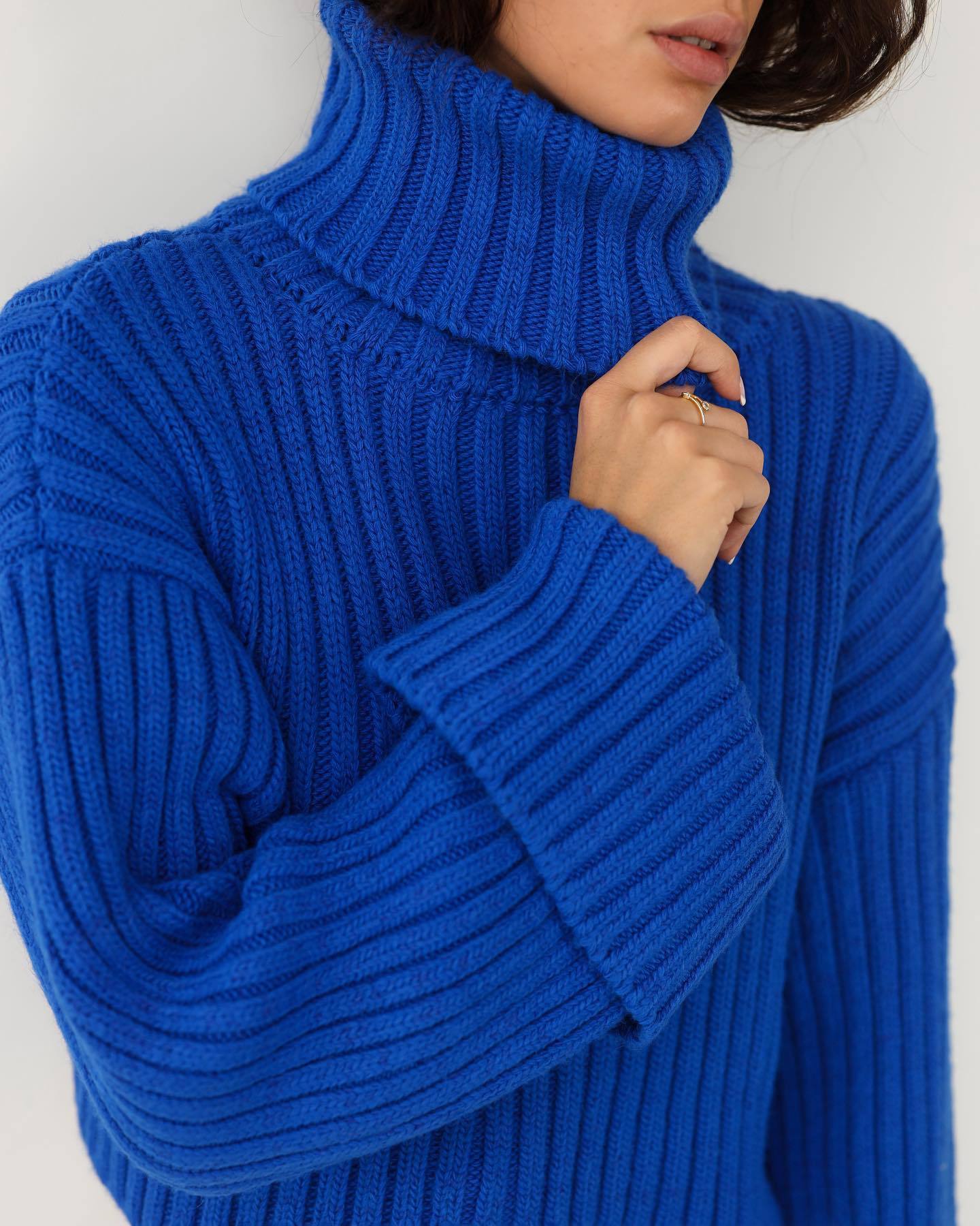 Turtleneck Sweaters Clothing Striped Short Style