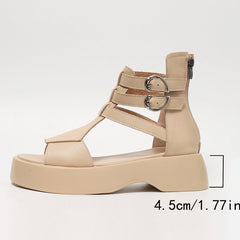 Roman Sandals Sandals Spring And Flat Heel Muffin Women