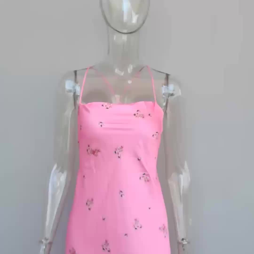 Slim Fit Satin Slip Dress â€?Spaghetti Strap Suspender Style