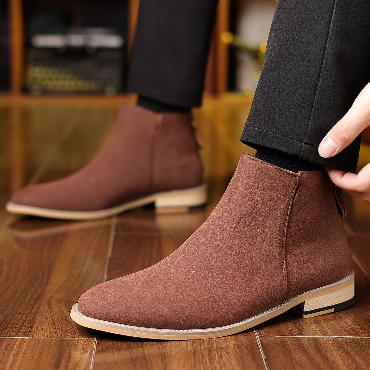 And Retro Men's Matte Martin Boots