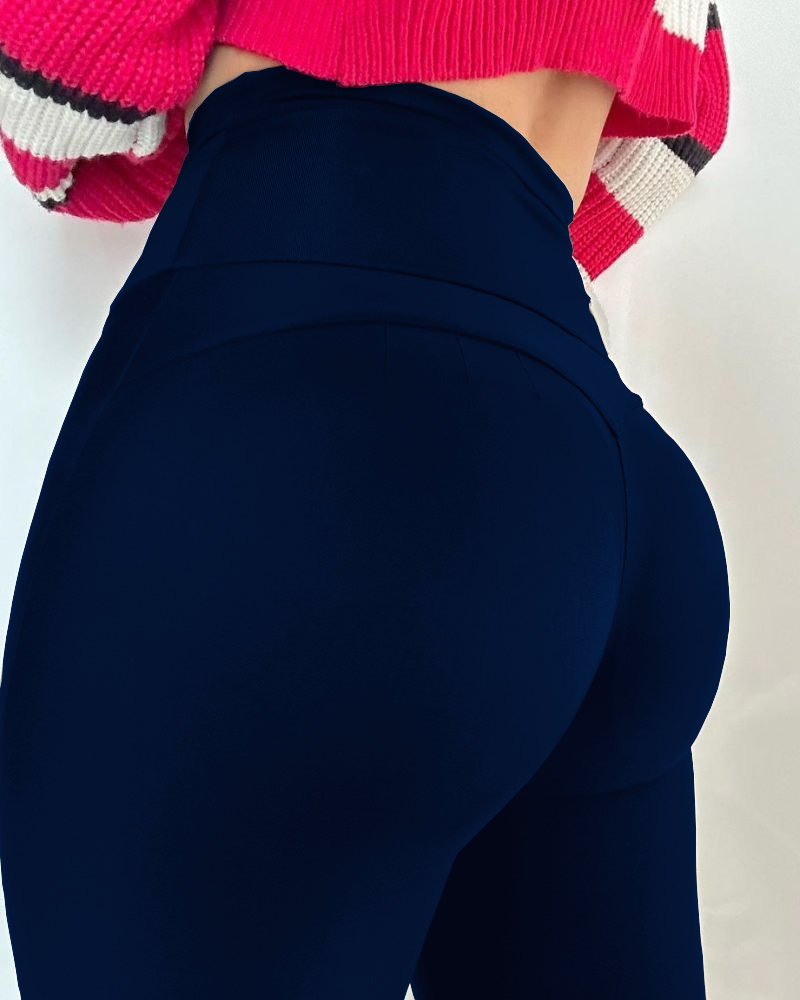 High Waist Butt Lifter Black Leggings