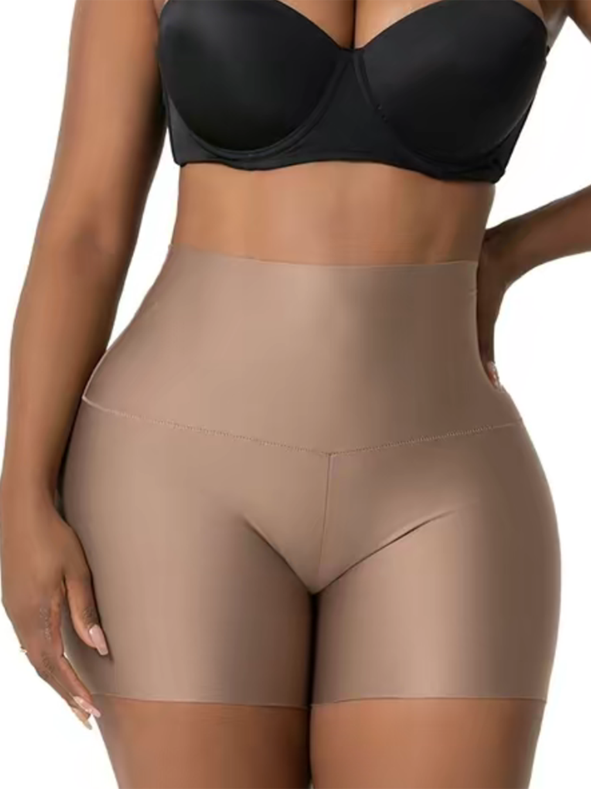 Seamless High Waisted Shorts With Butt Lift