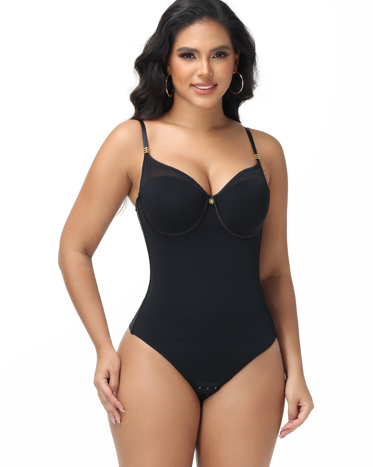 Back Lace-up Thong Seamless Skinny Bodysuit